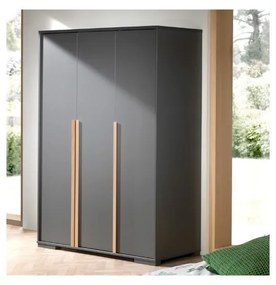 Тъмносив детски гардероб 146x195 cm London – Vipack