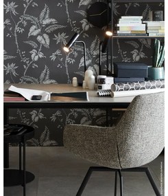 Черна LED затъмняваща се настолна лампа (височина 48 cm) Stina – Fischer &amp; Honsel