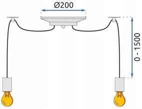 Лампа Spider Rope 8