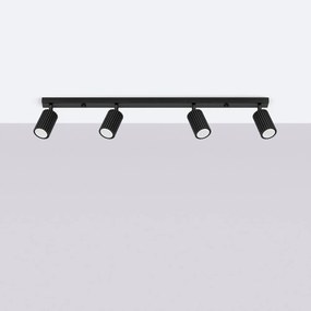 Черен прожектор 6,5x81 cm Gleam – Sollux