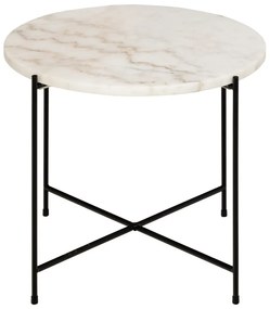Кръгла странична масичка с мраморна плоча ø 52 cm Avila – Actona