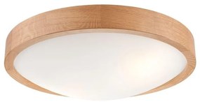 Brilagi - LED Плафониера CARVALHO SLIM 2xE27/60W/230V дъб Ø 37 см