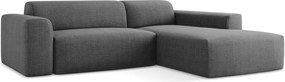 Сив ъглов диван (десен ъгъл) Keli – Makamii
