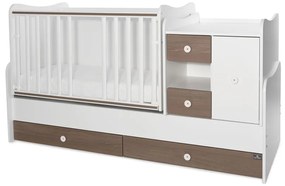 LORELLI Classic Трансформиращо се легло-люлка 190/72 см. MINI MAX БЯЛО/КАФЕ