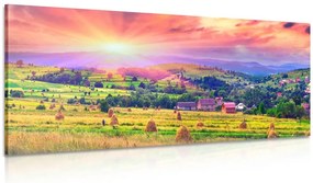 Картина на платно – Снопове сено в Карпатите