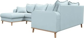 Светлосин ъглов диван (ляв ъгъл) Beata - Ropez
