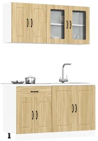 3314854 vidaXL Комплект кухненски шкафове от 4 части Kalmar, инженерно дърво