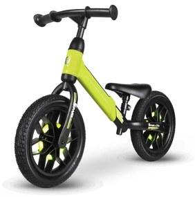 QPlay - Колело за бутане с LED лампи на колела SPARK зелен
