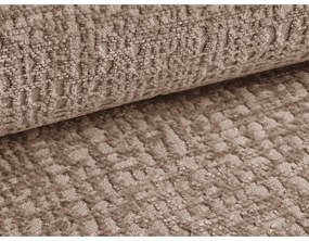 Бледорозово тапицирано двойно легло с място за съхранение и решетка 160x200 cm Noho - Makamii