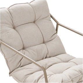 Бежов тапициран градински комплект за отдих за 4 души Nilo – House Nordic