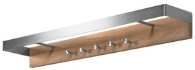 Метална закачалка за стена в сребрист и естествен цвят Noa - Spinder Design