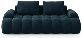 Кадифен диван в петролен цвят 200 cm Linz – Cosmopolitan Design