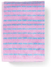 Синя/розова хавлиена кърпа от тери със смес от бамбук 70x140 cm Nuance – JUNA