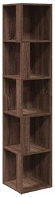 816028 vidaXL Ъглов шкаф, кафяв дъб, 33x33x164,5 см, инженерно дърво