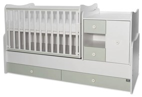 LORELLI Classic Трансформиращо се легло-люлка 190/72 см. MINI MAX БЯЛО/MILKY GREEN