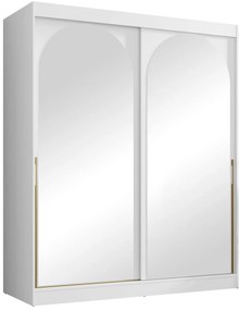 Гардероб Модин плъзгащ-бял-дължина: 180 см