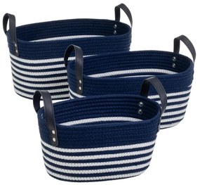 Текстилни кошници в комплект от 3 бр. 38x22x20 cm – Casa Selección