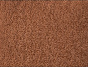 Оранжев сгъваем/с място за съхранение ъглов диван от прежда с примки от букле (десен ъгъл) Montaigne – Bobochic Paris