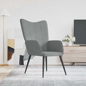 Sonata H Релаксиращ стол, светлосив, плат
