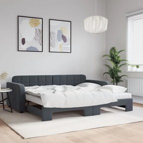 3196954 vidaXL Легло за спане с ракла без матрак, 90x200 см, кадифе
