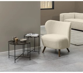 Кръгла странична масичка с мраморна плоча ø 42 cm Avila – Actona