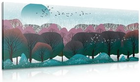 Картина на платно – Модерно изпълнение на джунгла
