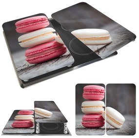 Комплект от 2 стъклени капака за печка , 52 x 30 cm Macarons - Wenko