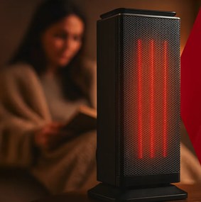 Керамичен електрически нагревател KAMINER LUMNI 2.0 PTC 2000W с осцилация