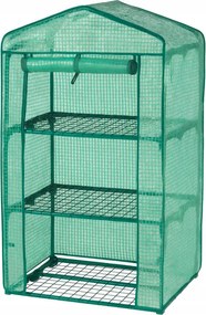 Зелен балконски парник с рафтове 69 x 49 x 125 cm