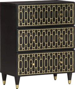 358323 vidaXL Страничен шкаф 60x33x75 см манго масивно дърво