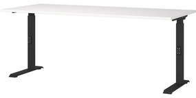 Работна маса с регулируема височина с бял плот за маса 80x180 cm Downey – Germania