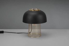 Матово черно метална настолна лампа (височина 28 cm) Punch – Reality