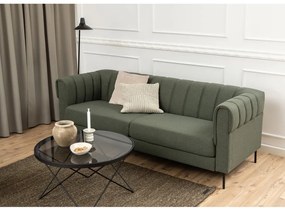 Черна масичка за кафе със стъклен плот ø 80 cm Cuxton - Actona