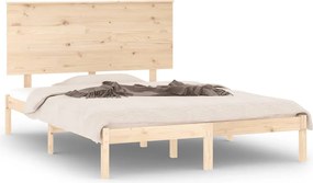 3104803 vidaXL Рамка за легло без матрак, 140x200 см, масивна чамова дървесина