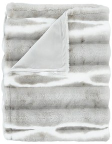 Светлосиво одеяло от изкуствена кожа 130x170 cm Flint – Catherine Lansfield