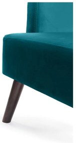 Тюркоазено кадифено кресло Noemye – Bonami Selection