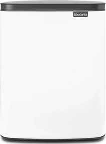 Кош за боклук Brabantia Bo Small 1006633, 12 л, Безшумно и плавно отваряне, Противоплъзгаща основа, Бял