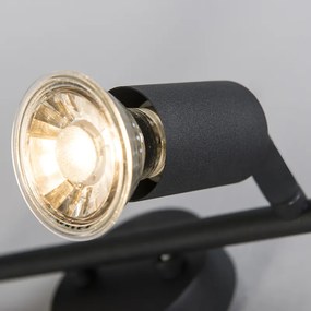 Индустриален прожектор черен наклоняем 2-светлина - Jeany