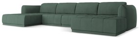 Зелен ъглов диван Hoku – Makamii