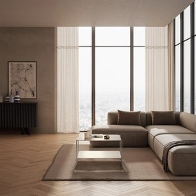 Кремава метална масичка за кафе 70x73 cm Beatrix – MOME