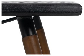 Черна метална масичка за кафе 60x109,5 cm Oslo – Ixia