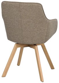 Бежови тапицирани трапезни столове в комплект 2 бр. Alison – Rowico