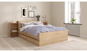 Чекмеджета за под леглото в комплект от 2 бр. в естествен цвят 90x190/140x190 cm Naia – Tvilum