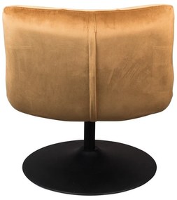 Кадифено кресло в цвят горчица Bar - Dutchbone