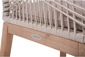 Бежов градински стол от масивно дърво Pomona – Garden Pleasure