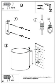 Дървена стенна лампа Roda - Sollux
