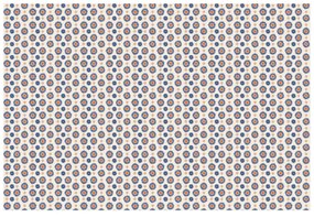 Тапет – Оранжево-сини цветни кръгове