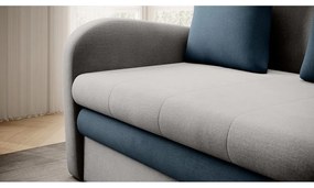 Син/светлосив кадифен сгъваем диван 130 cm Ario – ELTAP