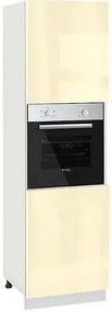Колонен шкаф за фурна МДФ Глосмакс 602Ф (60см) Бял