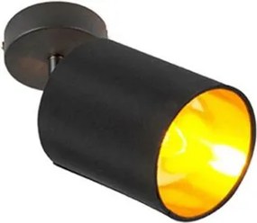 Модерен повърхностно монтиран прожектор черен с възможност за накланяне - Lofty